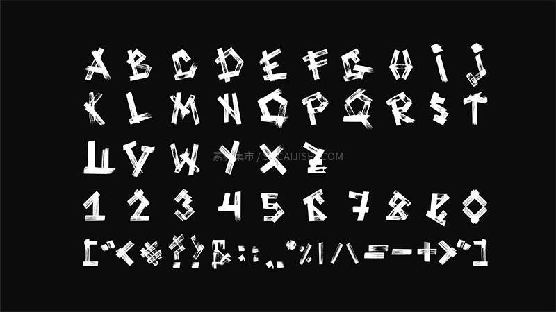 Viking现代美感手刷字体